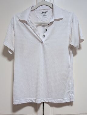 PARAGON Women's White Short Sleeve Golf Polo Top